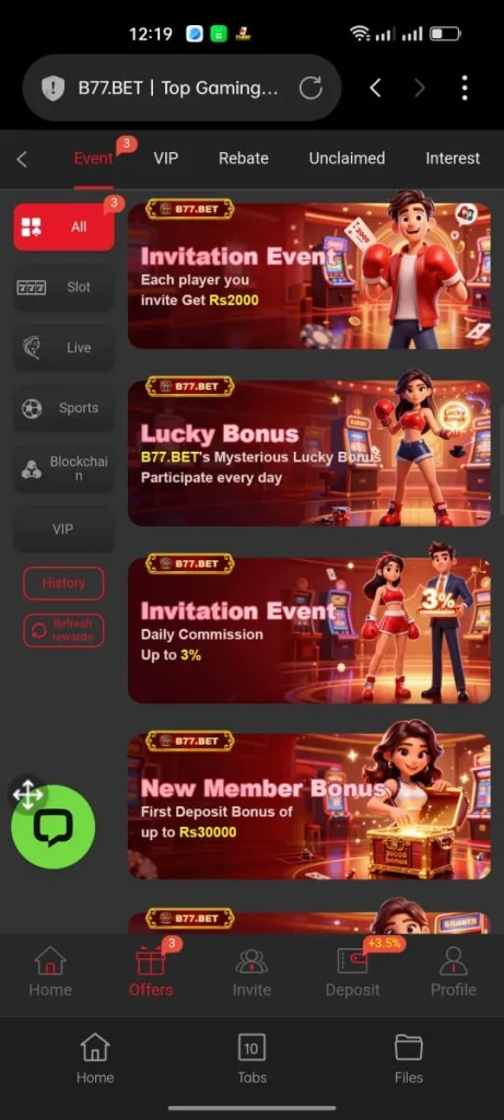 B77Bet Game Banner 5